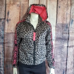 Ashley leopard jacket womens size M